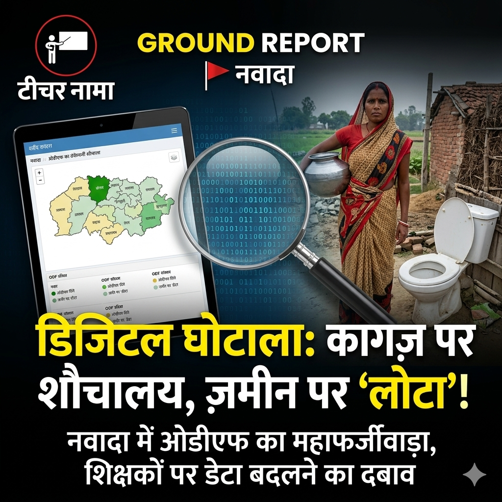 बिहार में जनगणना 2027 के दौरान डेटा सुधार के नाम पर दबाव के आरोप। जनगणना कर्मियों ने उठाए सवाल, नवादा के पुराने सर्वे विवाद के बाद आंकड़ों की विश्वसनीयता पर नई बहस।