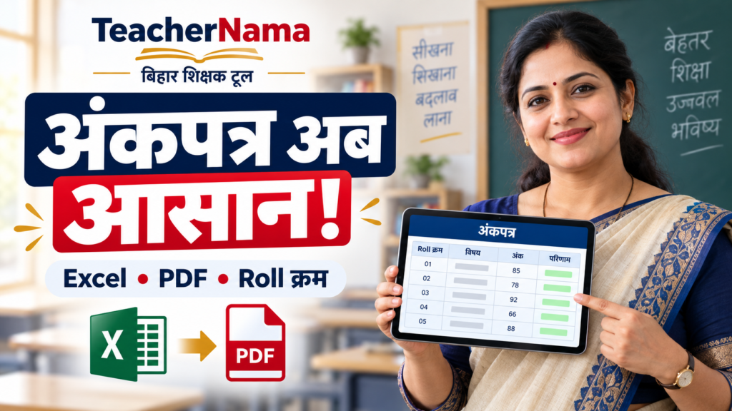 TeacherNama Marks Folio Generator